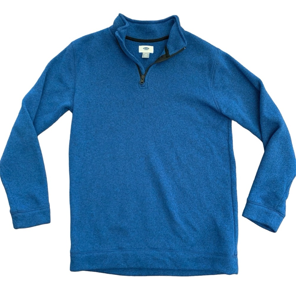 Old Navy Pullover Quarter Zip Up Blue Sweater